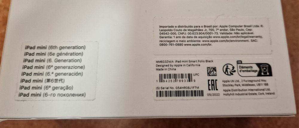 Vand iPad mini 6, 256GB, WiFi + Cellular, Space grey Sigilat