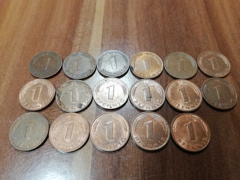 Лот от 1 Pfennig