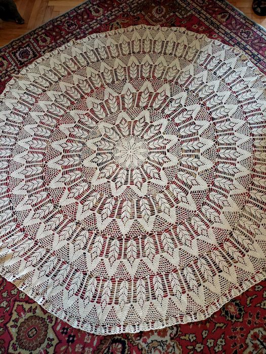 Плетени на 1 кука покривки