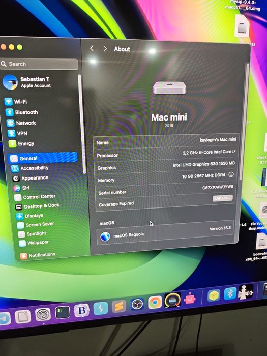 Apple Mac mini 2018 (i7, 16GB RAM, 256 SSD) – Funcționează perfect