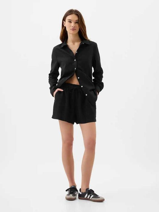 Льняные женские шорты