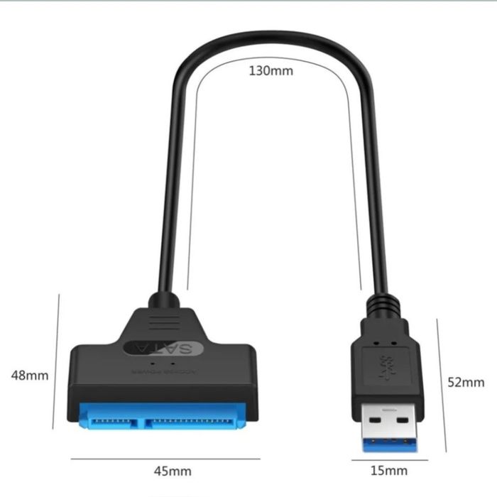Переходник SATA для HDD 2.5 и SSD, адаптер САТА