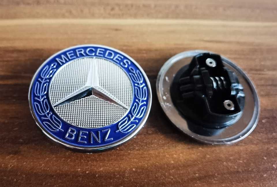 Емблема Мерцедес / Mercedes Benz Тип Тапа 57мм 3-ри цвята