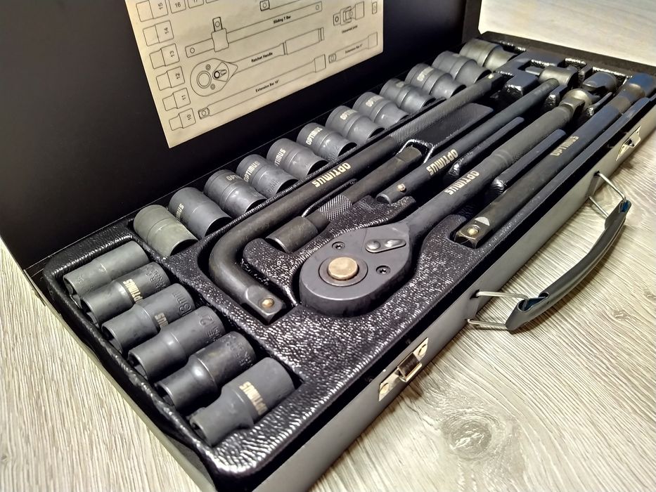 Trusa profesionala de Scule Tubulare de Forta 24 Piese 1/2 CH/VANADIUM