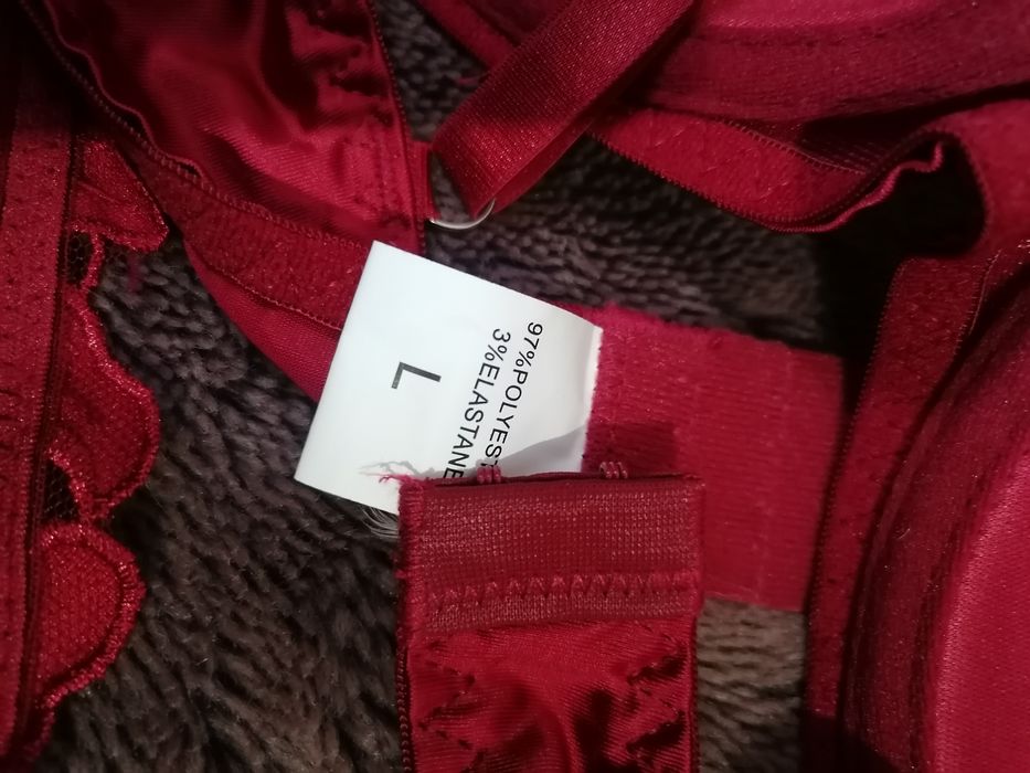 Set lenjerie roșie, noua, dama mărimea L