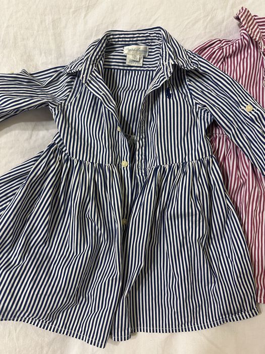 Ralph Lauren Rochite Bebe cu dungi bumbac