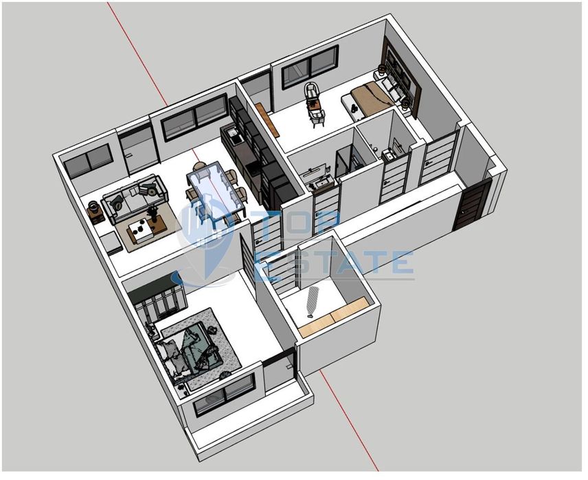 Продава се Тристаен апартамент в Велико Търново, Бузлуджа - 148 кв.м за 1106 €/кв.м - Снимка #4