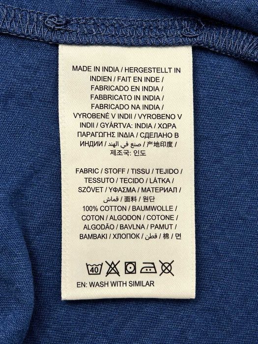 Tricou GANT bărbați, Mărimea M, bumbac, albastru, logo brodat pe piept, mânecă scurtă