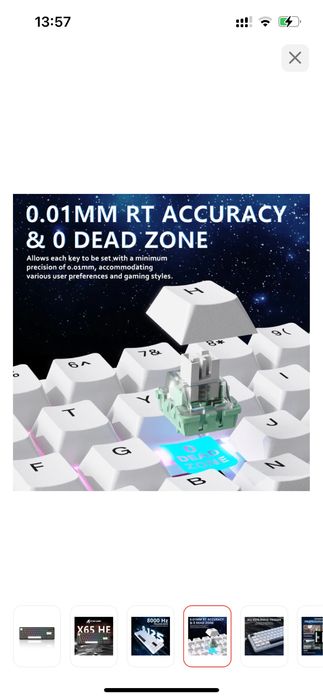 Клавиатура Attack Shark X65 HE черный