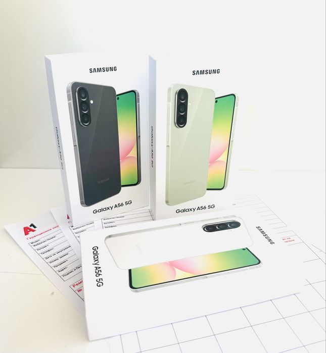НОВ! Samsung Galaxy A56 5G 128GB LightGray 2г.ГАРАНЦИЯ!