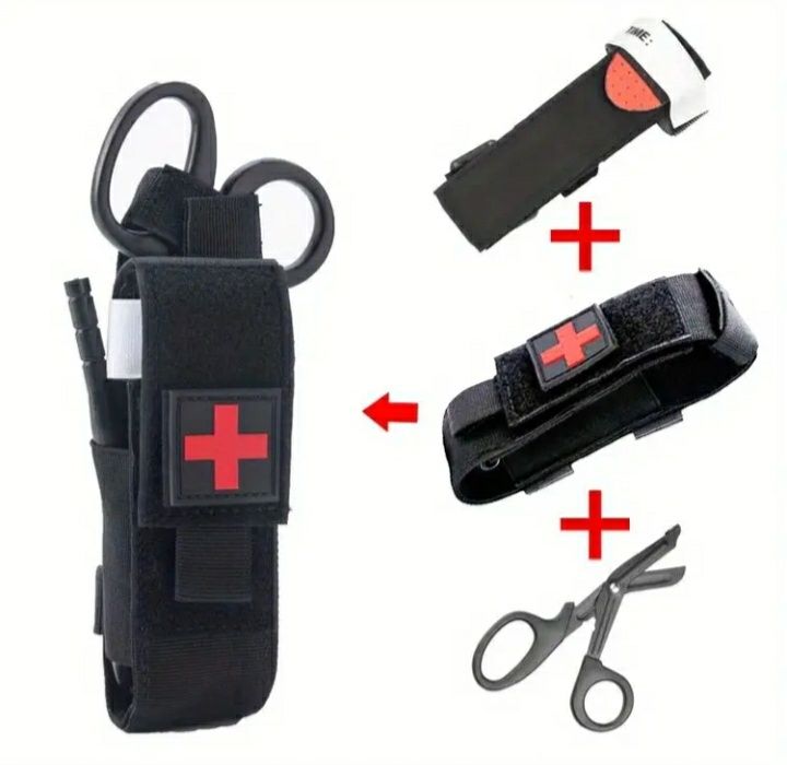 Тактически комплект за бърза помощ-черен