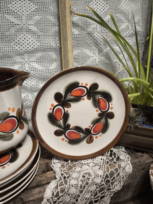 Комплект кана и чинии 6 броя