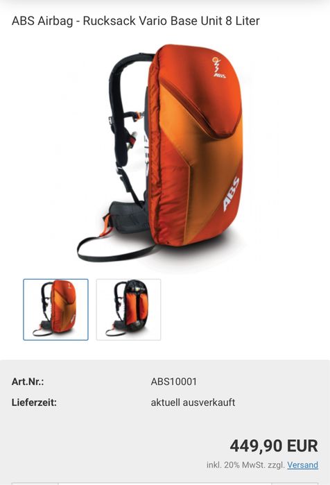 Лавинна раница ABS Vario 8