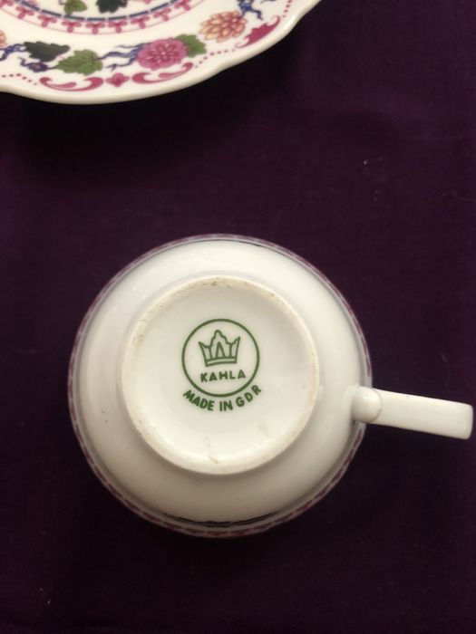 Набор чашки и тарелок ГДР