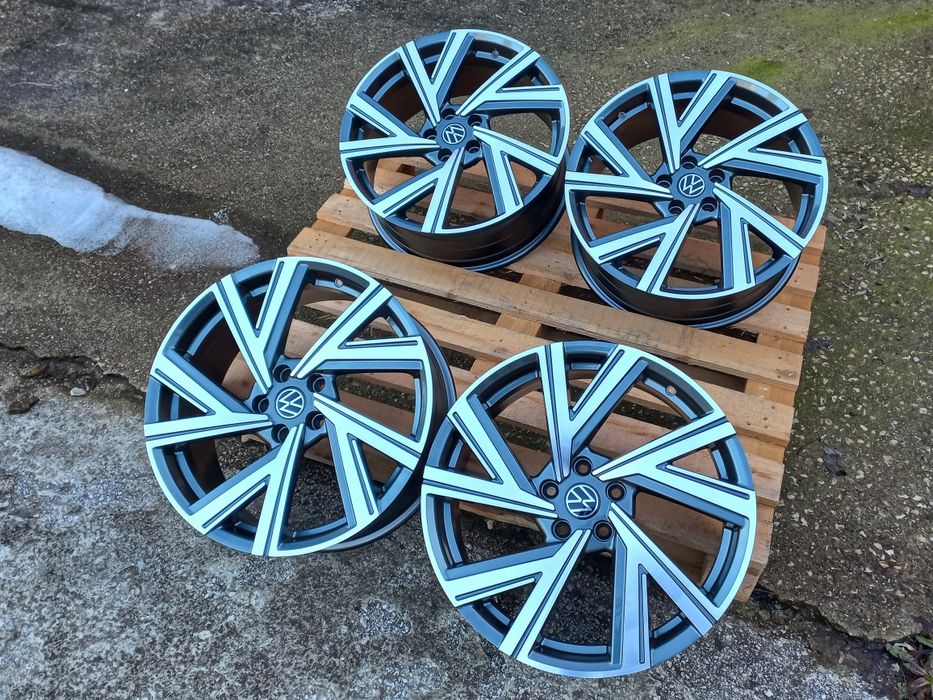 19.Vw Gunmetal Polish 8ж ет40 Golf Passat Tiguan Audi A3 A4 A6 A8 Q3 5