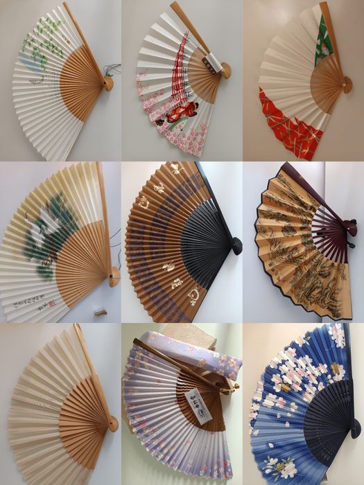 Японска кутия, ветрила, клечки за хранене, за горене, топка, и др.