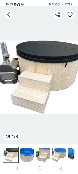 Ciubăr jacuzi patrat sau rotund 10 pers