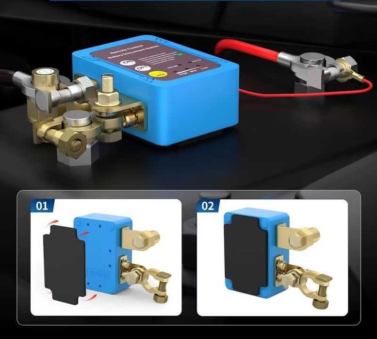 Автоматичен прекъсвач за акумулатори с дистанционно 12V 240A ключ маса