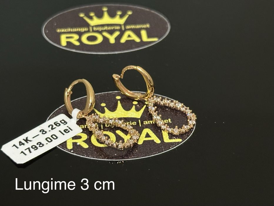 Bijuteria Royal: Cercei air 14k/3.26 gr