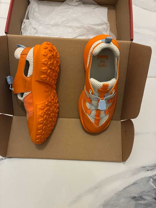 Camper Kids CRCLR Servolux Starbrush Taca White & Orange Sneaker