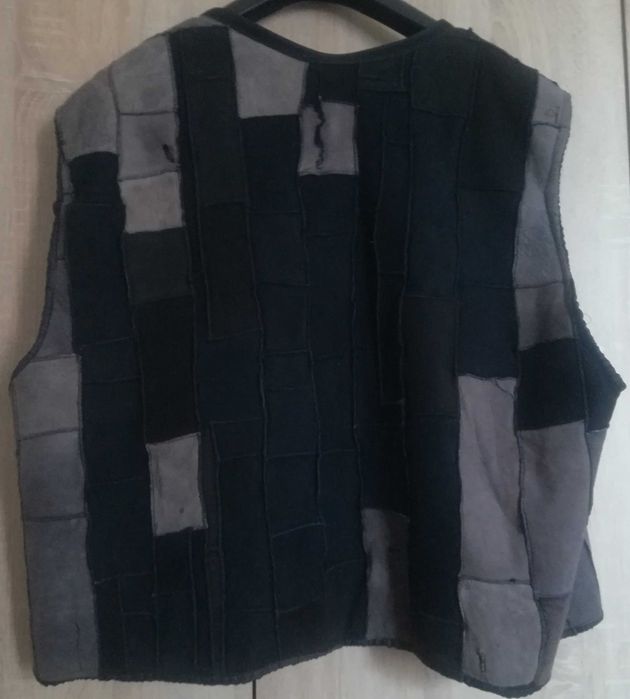 Мъжко яке,естествена кожа,топла подплата и яка,размер 56