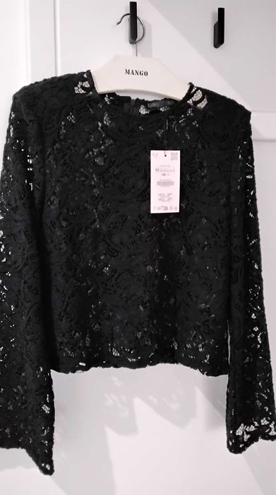 Дантелена нова блуза Zara, размер М
