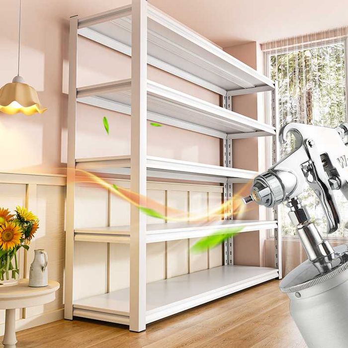 Стеллаж с прочными полками для банок и бытовых вещей