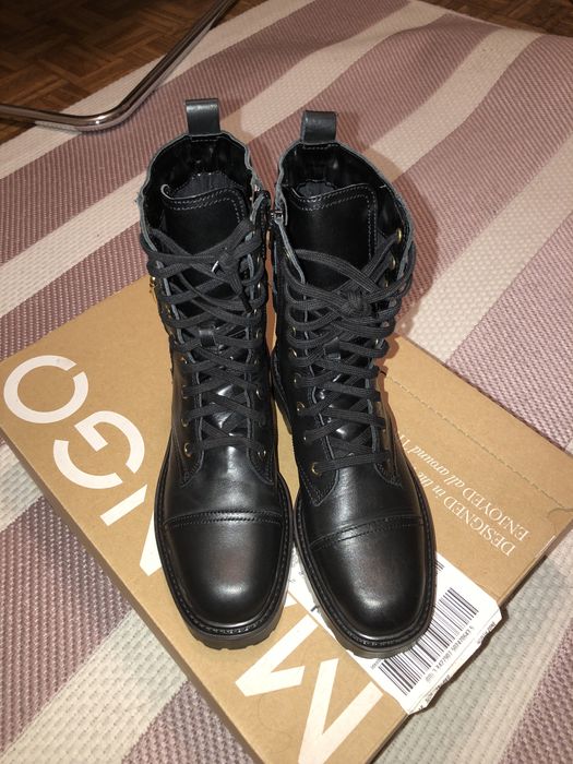 Кожаные ботинки Mango