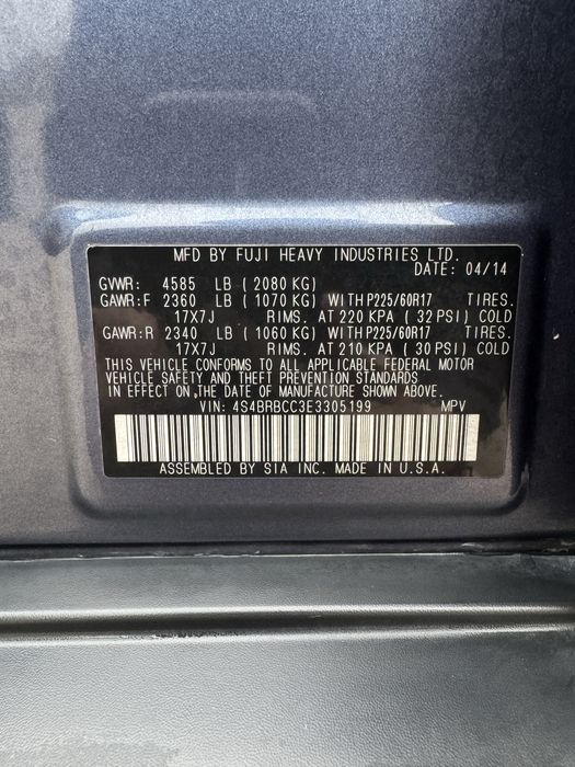 Субару Аутбек продается