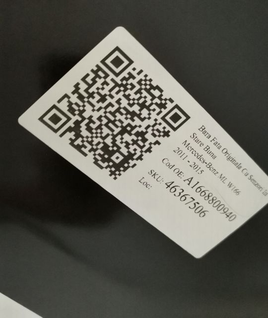 Предна броня Оригинална със сензори в добро състояние Мерцедес-Бенц МЛ