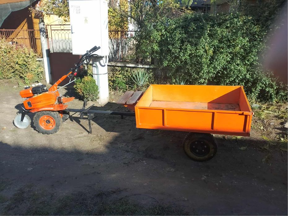 Запазена Мотофреза с ремарке