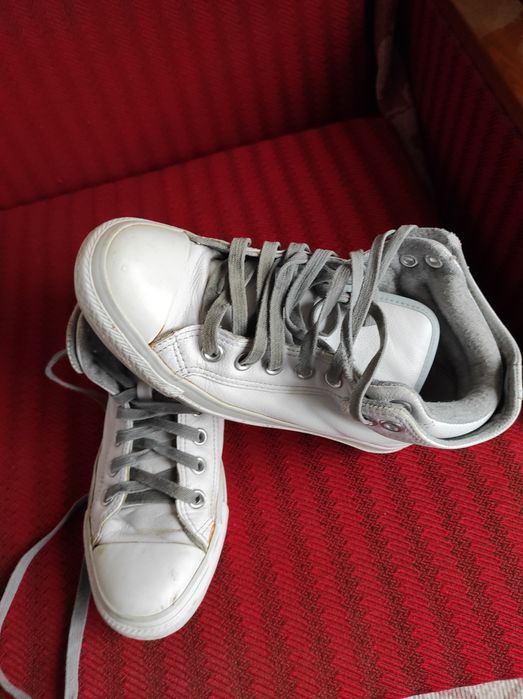 Adidasi Converse All Star, din piele 100%, pt. iarna moderni, usori si