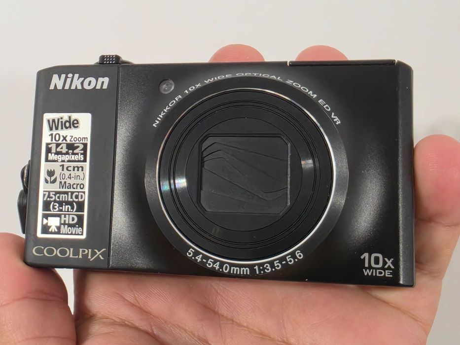Y2K Aparat foto digital compact Nikon S8000 14.2MP 10 x Zoom