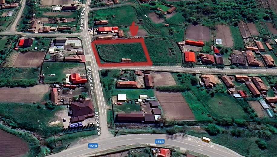 Teren intravilan 1080-utilitati-acces 2 strazi-Cerghid