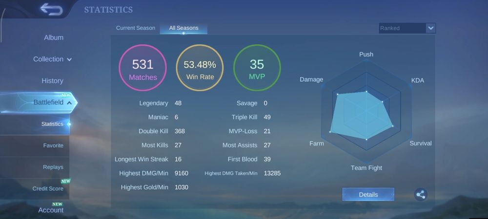 Аккаунт для старта в mobile legends