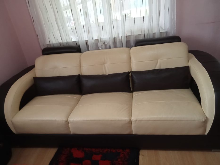Vând Set living piele100%