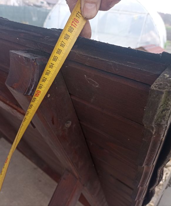 Copertina din lemn masiv pentru usa intrare