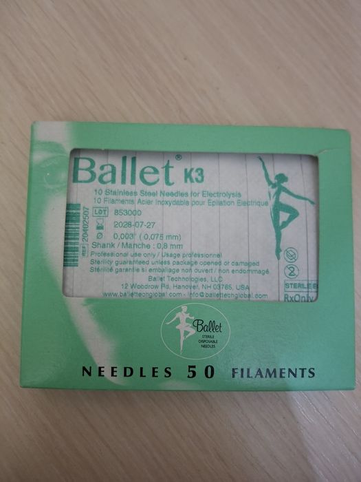 Иглы для электроэпиляции Ballet