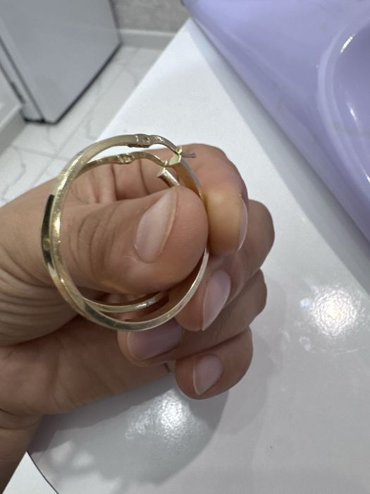 Золото картие серьги