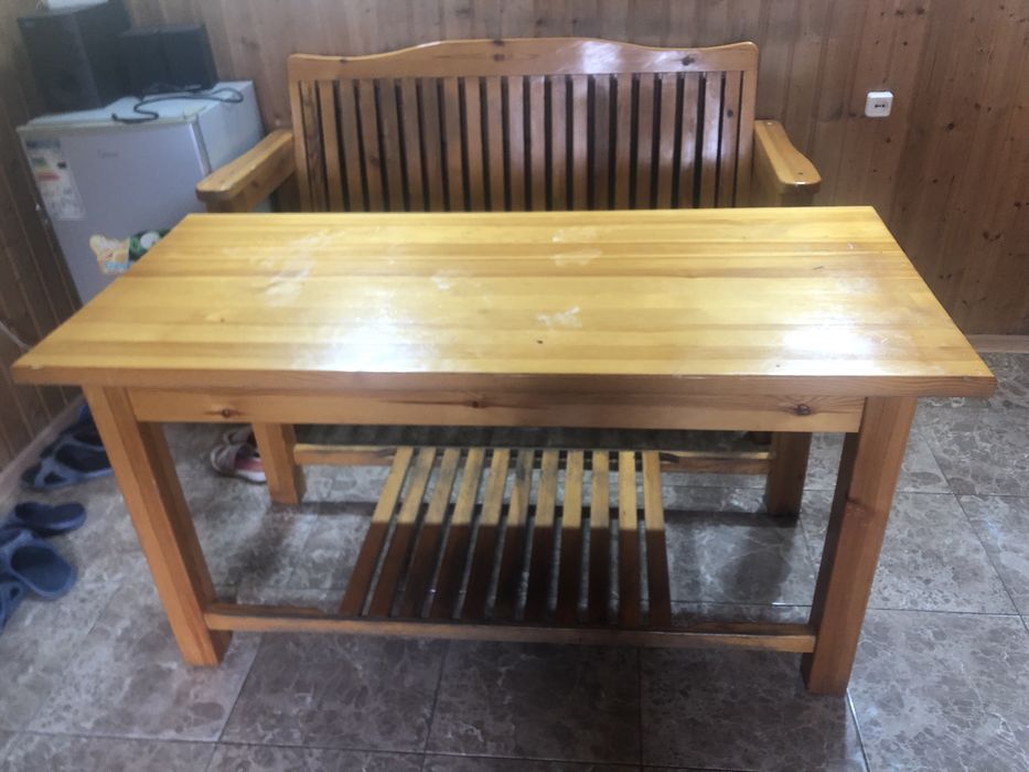 Банные комплект лавочки стол