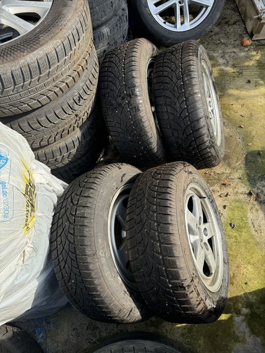 Cauciucuri iarna Dunlop 205 60 16,jante aliaj audi