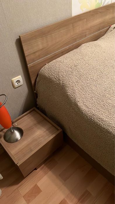 Обзавеждане за спалня 160/200 с матрак, гардероб, скрин, шкафче, легло