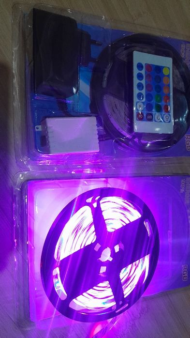 Banda led multicolora 5m,led 2835,impermeabil