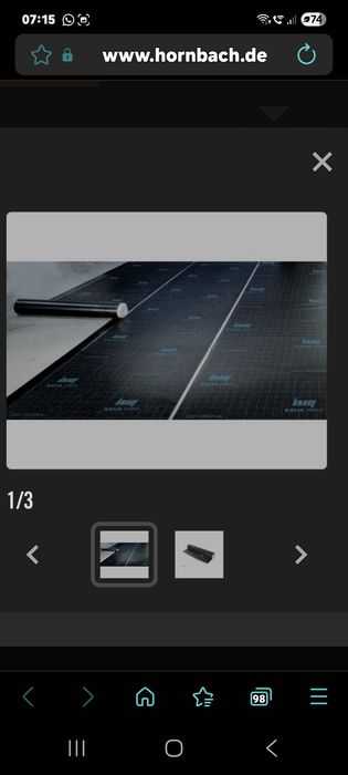 Carton asfaltat Knauf,autoadeziv,adus din Germania