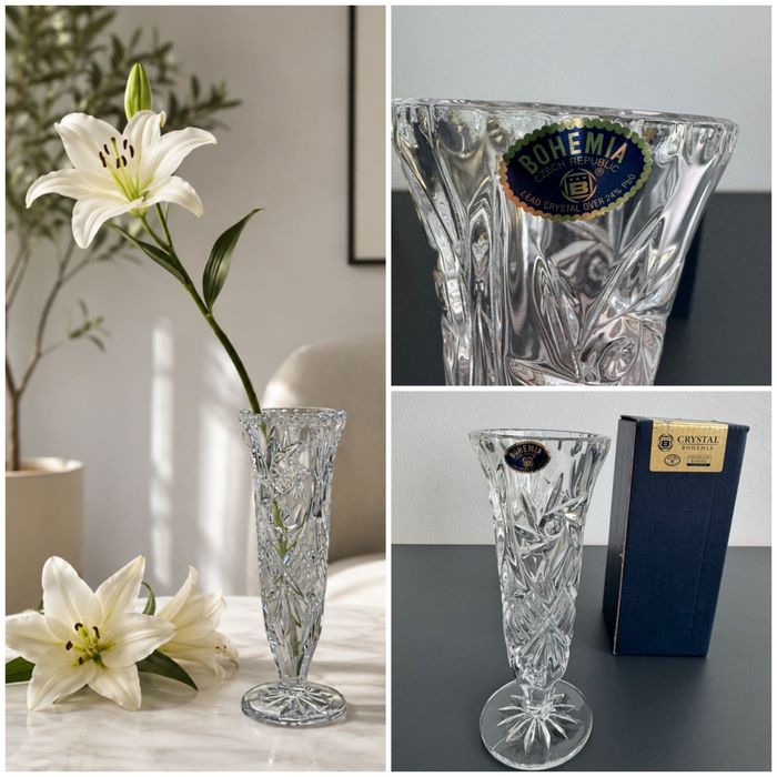 Vaza cristal - Bohemia - 17 cm