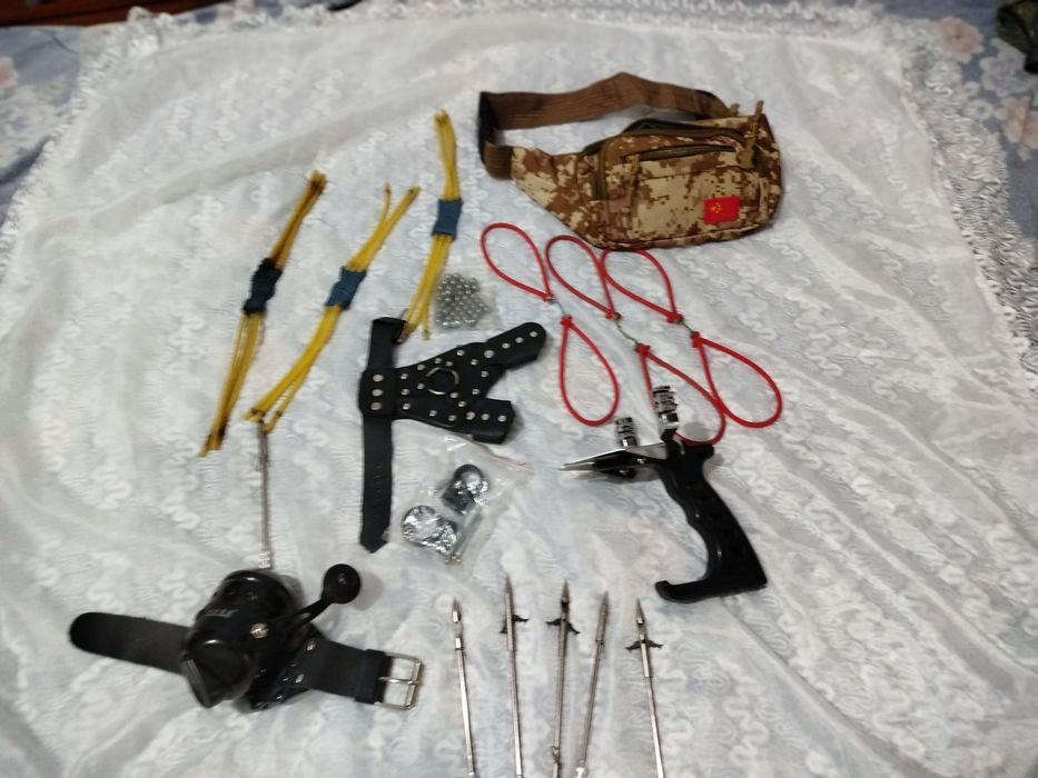 Профессиональная охотничья рогатка – комплект для рыбалки и стрельбы п