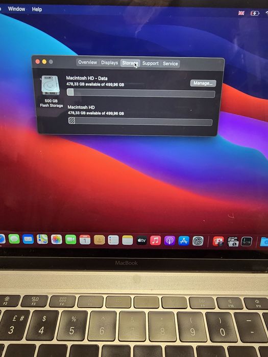 Продавам macbook air a1534  8gb ram, 500 ssd