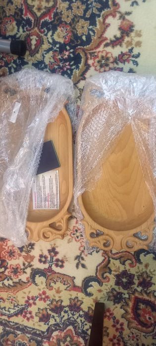 Деревянный этно поднос под бешпармак