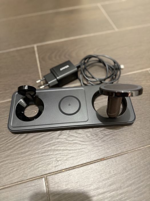 Incarcator wireless Anker, "MagGo" 15W, 3-in-1