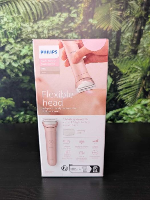 Aparat de Ras Electric Philips Lady Shaver Series 8000, 3 Lame, Umed/Uscat, Autonomie 100 Min [ NOI, SIGILATE ]